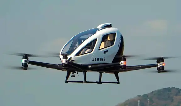 Los taxis voladores ya son una realidad: China autoriza su uso para transportar pasajeros