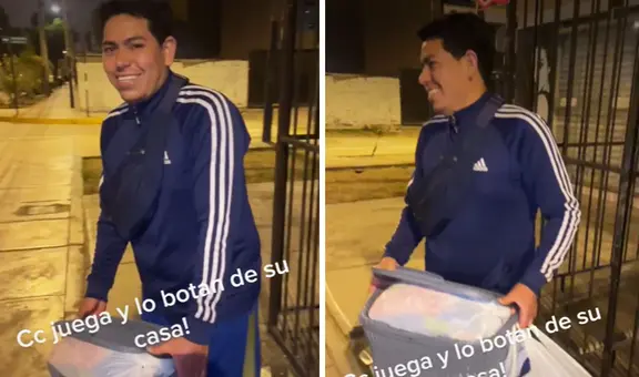 Fue a jugar fútbol con amigos y al volver encontró todas sus cosas en la calle: “Separación a la vista”