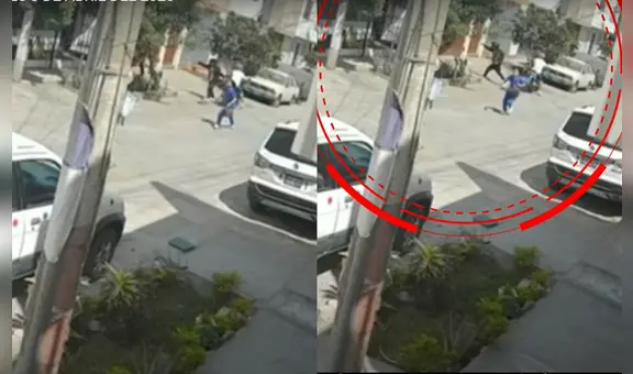 Delincuente agrede a psicóloga y paciente para robarles en San Martin de Porres: cámaras captan el ataque