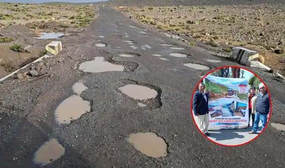 Arequipa: población reparará carretera en ruinas ante abandono de Gobierno Regional