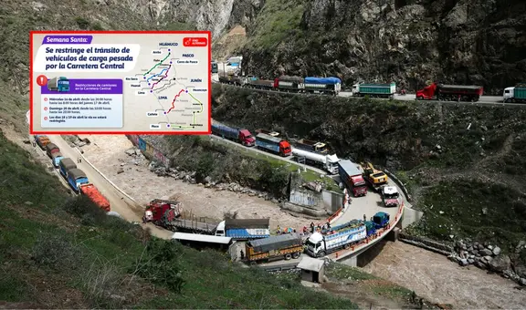 Restricciones en la Carretera Central por Semana Santa: estos vehículos no podrán transitar, rutas alternas y más
