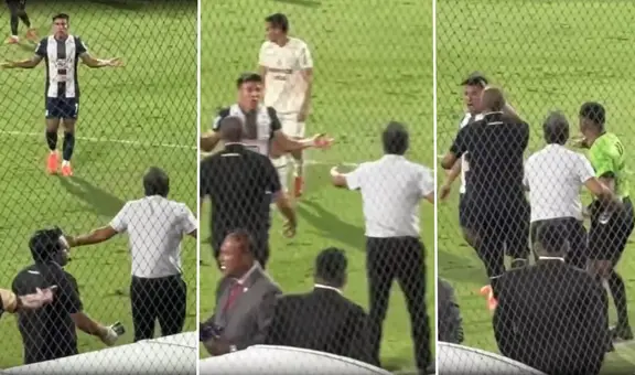 Filtran video del tenso cruce entre Fernando Gaibor y Fabián Bustos: jugador de Alianza Lima va a increparlo tras picante celebración