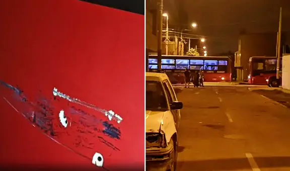 Bus de la empresa 'El Rápido' es baleado por desconocidos durante la madrugada en SMP
