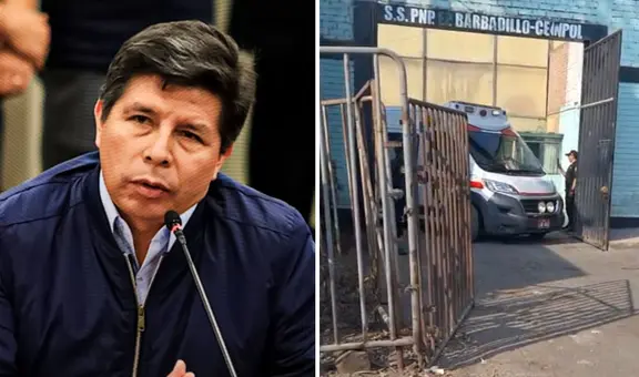 Pedro Castillo es trasladado de emergencia al hospital de Ate por un problema de lumbalgia crónica
