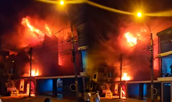 Incendio de gran magnitud consume vivienda en SJL: reportan heridos tras las labores de rescate
