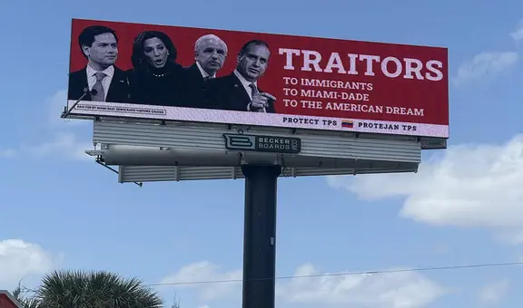 Cartel publicitario en Miami acusa Marco Rubio y otros republicanos de "traicionar" a inmigrantes: comunidades se sienten "engañadas"