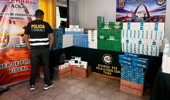 Tacna: incautan cigarros de contrabando valorizados en cerca de 200 mil soles
