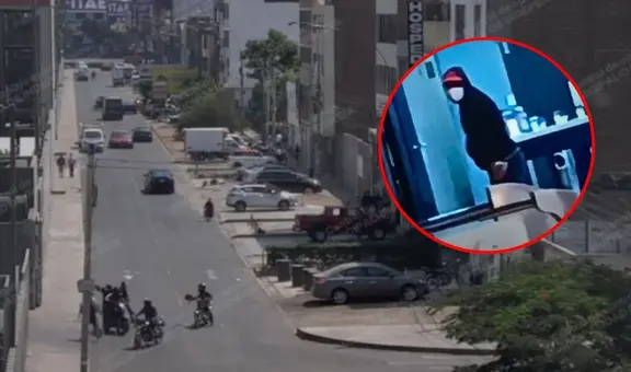 Así fue la huida de delincuentes tras robo de tienda Entel en centro comercial Megaplaza