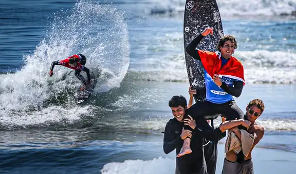 Lucca Mesinas es bicampeón en California y reafirma su dominio en el surf mundial