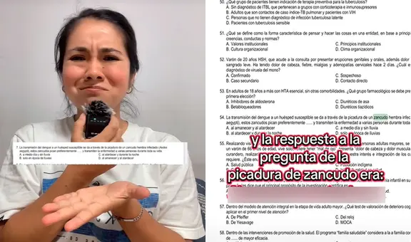 Enfermera peruana desata risas en TikTok al revelar pregunta en examen Serums 2025: “¿A qué hora pica el zancudo?”