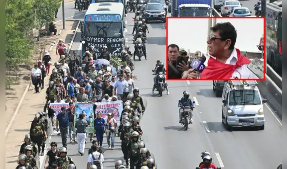 Empresa Etuchisa 'El Chino' inicia marcha desde Puente Piedra hacia el centro de Lima: "Familias tienen miedo que no regresen"
