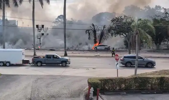 Avioneta se estrella cerca al aeropuerto de Boca Ratón, en Florida: accidente habría dejado 3 muertos