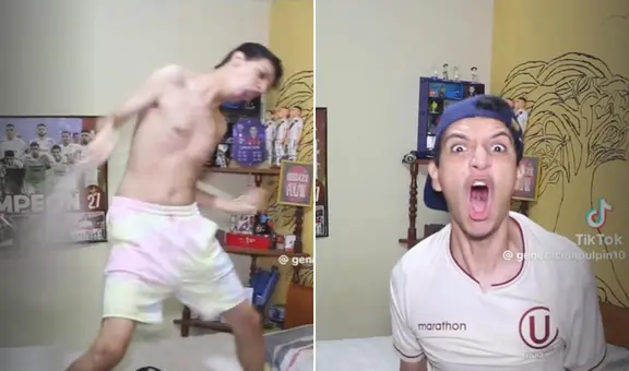 La eufórica celebración de un hincha crema al empate de Alianza Lima vs. Sao Paulo: "Un hincha de verdad apoya al Perú"