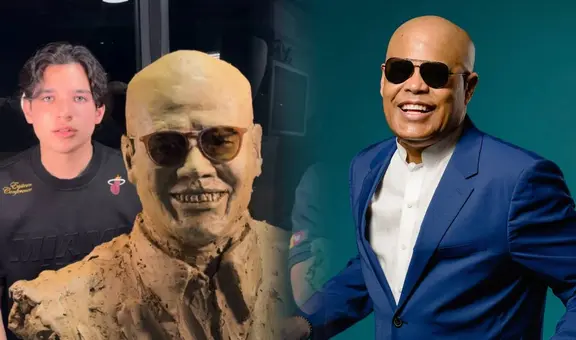 Joven venezolano crea un busto del merenguero Rubby Pérez como pésame a República Dominicana por la tragedia de Jet Set