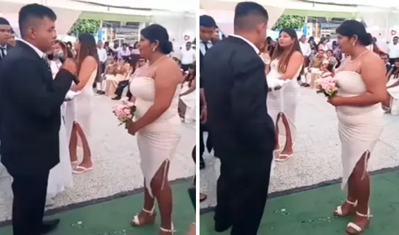 Mujer interrumpe boda en Piura para exigir a su expareja que cumpla con la manutención de sus hijos: "Oye sinvergüenzo"