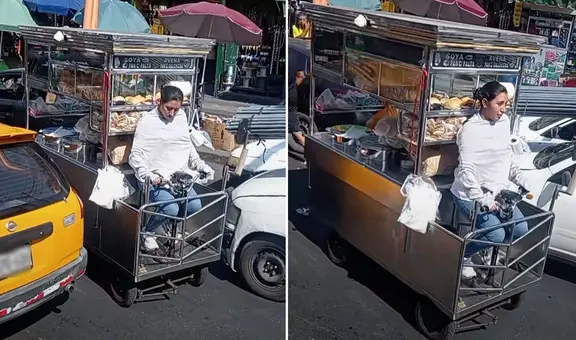 Ambulante transformó su carreta de desayunos en un coche eléctrico y es furor en redes: “Cosecha peruana”