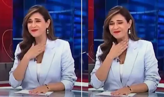 Verónica Linares se atraganta en vivo tras broma con Federico Salazar por empate de Alianza Lima: "Es el karma"