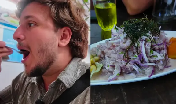 Venezolano prueba comida peruana y queda fascinado con el ceviche: "Es uno de mis platos favoritos en el mundo"