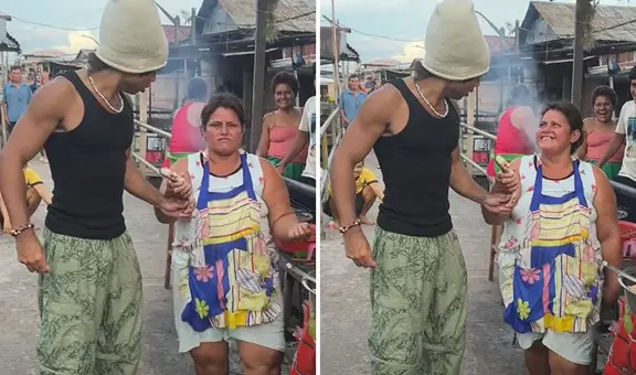 Peruana se roba el show al realizar video con tiktoker Noel Goes Crazy: “Iquitos, otro nivel”