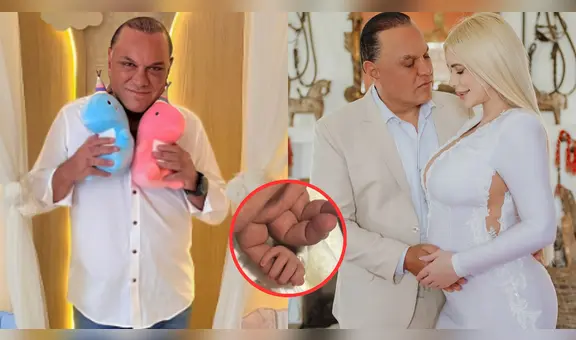 Mauricio Diez Canseco sorprende al presentar por primera vez a sus mellizos con Dailyn Curbelo: "Nacieron sanitos"