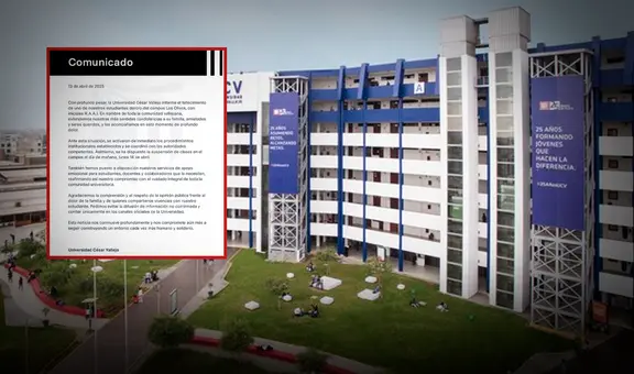 Joven estudiante fallece dentro del campus de la Universidad César Vallejo en Los Olivos