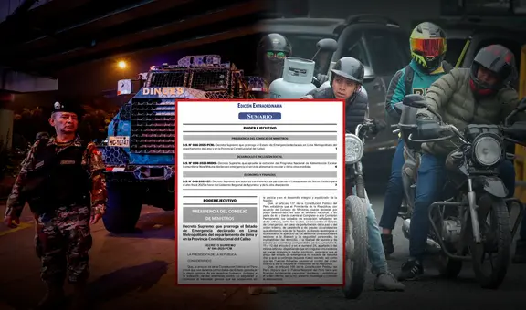 Gobierno prohíbe que motociclistas viajen con acompañante y amplía estado de emergencia en Lima y Callao