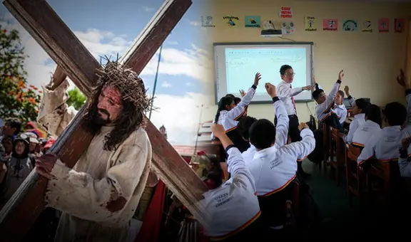 Estos serán los días que no habrán clases por Semana Santa, según el Minedu