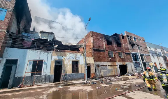 Incendio en barrios altos se habría originado por ataque extorsivo, según representante de Mesa Redonda