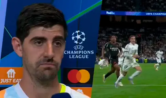 Courtois lanzó dura crítica tras la eliminación del Real Madrid en Champions League: "Tenemos que hacer más jugadas en equipo"