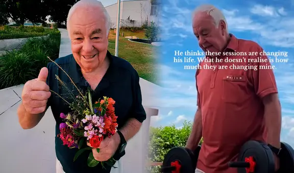 Amor por los abuelos: nieta crea una rutina de ejercicios para hombre de 80 años desde FaceTime