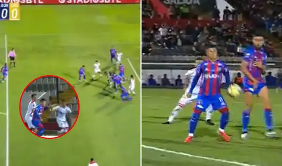 Kevin Ortega y las 2 polémicas manos que no cobró para Atlético Grau en debut de Raúl Ruidíaz: una fue a revisarla al VAR y la otra no la vio