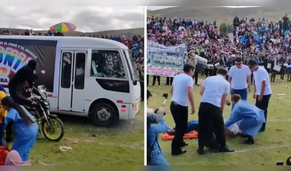 Genera indignación representación de trágico asesinato de Paul Flores en desfile de Junín: "No hay respeto"