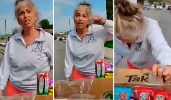Mujer insulta y agrede a vendedora mexicana embarazada en California con comentarios xenófobos: "Aquí se habla inglés"