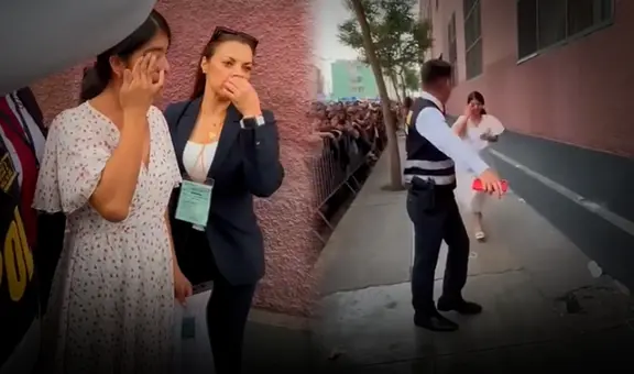 Con lágrimas en los ojos: postulante a la UNFV se equivoca de sede en su examen de admisión y padres de familia la ayudan