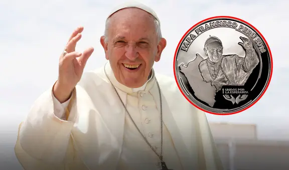 La peculiar medalla con el rostro del papa Francisco que confundieron como nueva moneda en Perú y cuesta S/ 210