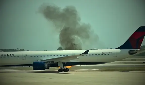 Avión de Delta con casi 300 pasajeros sufre incendio minutos antes de despegar del Aeropuerto Internacional de Orlando en Florida