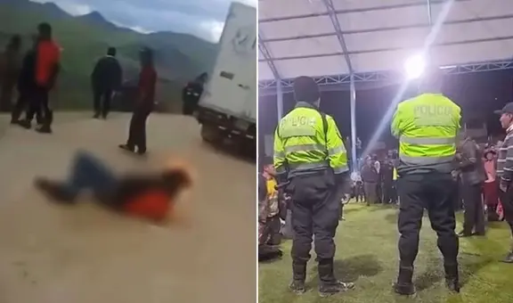 Vecinos capturan a sujetos que habrían robado S/3.000 a comerciante y prenden fuego a uno de ellos en Huánuco