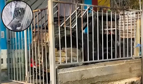 Delincuente quema mototaxi en Ate y deja mensaje extorsivo frente a vivienda en Huaycán