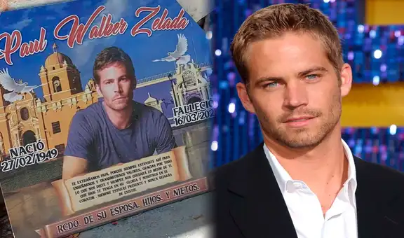 Hombre visita un cementerio en Perú y se sorprende al encontrar la lápida de Paul Walker en una de las tumbas