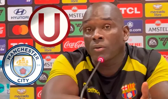 DT de Barcelona responde fuerte a las críticas tras perder con Universitario en Ecuador: "Miren al Manchester City"