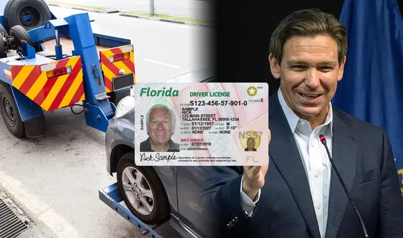 Vigente enmienda firmada por Ron DeSantis en Florida suspende licencia a conductores e incauta vehículos en 2025