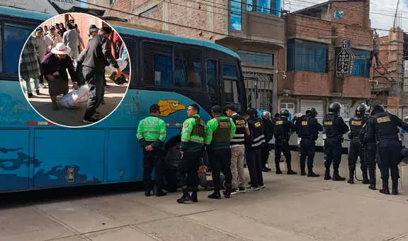 Juliaca: comerciantes se enfrentan a policías y frustran intervención por presunto contrabando