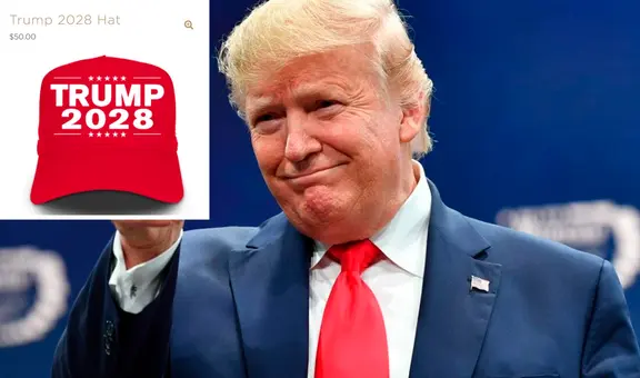 Trump lanza gorras con el año '2028' y aviva rumores sobre un tercer mandato: "Hay métodos para lograrlo"