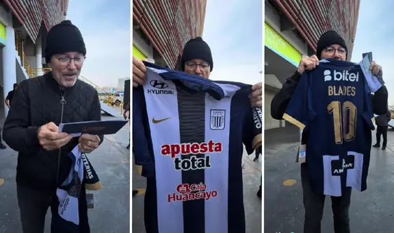 Alianza Lima sorprende a Rubén Blades con camiseta del equipo previo a su concierto en Estadio Nacional: "Familia es familia"