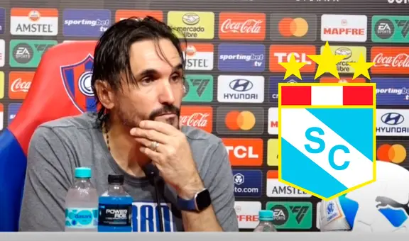 DT de Cerro Porteño enfureció en conferencia por agónico empate de Sporting Cristal: "Se llevó mucho premio"