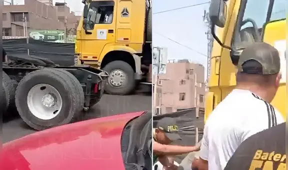 Mujer es atropellada por camión en límite de Callao y SMP y queda gravemente herida: “¡Auxilio, sáquenme!”