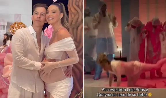 Cantante venezolana Lele Pons sufre fuertes caídas durante la revelación del sexo de su bebé con Guaynaa
