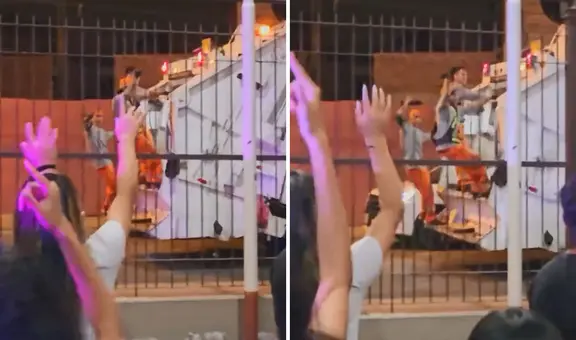 Trabajadores en camión recolector se ponen a bailar al pasar por fiesta en Surco: “Se entregaron al show”
