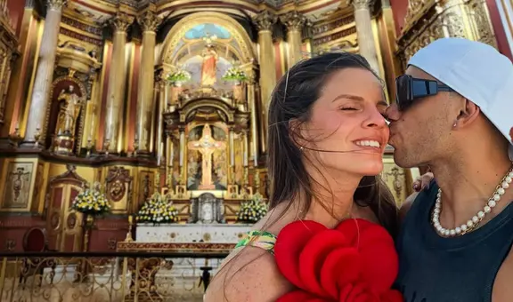 Boda de Alejandra Baigorria y Said Palao EN VIVO: Vania Bludau fue la primera famosa en llegar a la Iglesia San Pedro