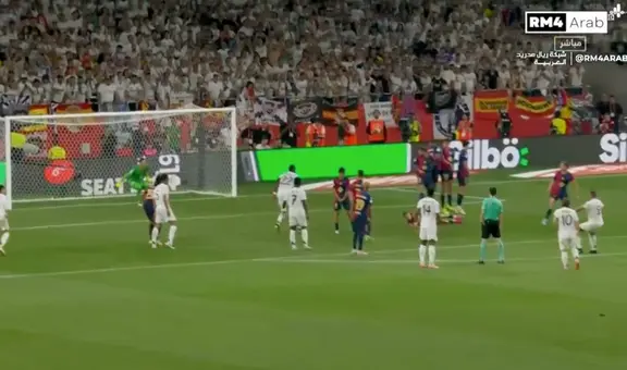 Kylian Mbappé anota golazo de tiro libre y pone el 1-1 del Real Madrid ante Barcelona por la final de la Copa del Rey